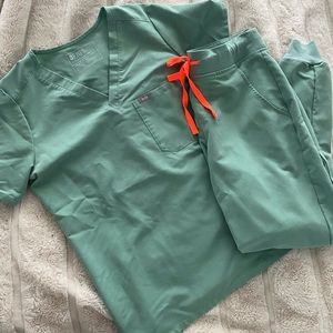Figs scrubs set small jade